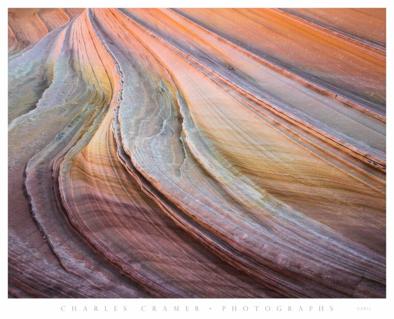 Colorful Layered Striations, Paria Wilderness, Utah