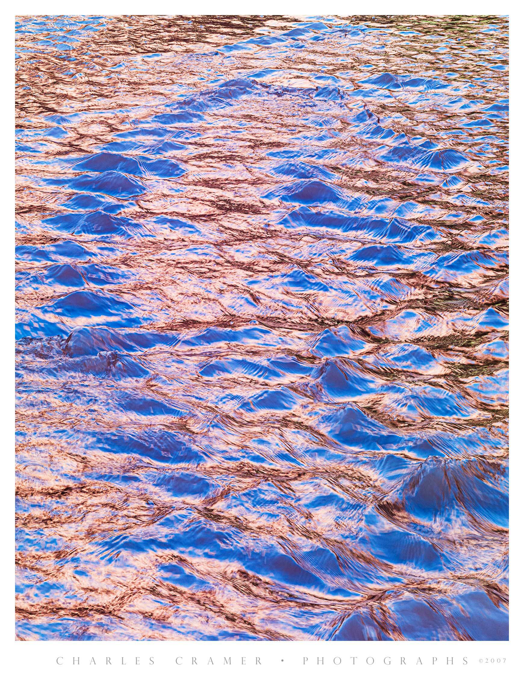 Water Ripples Reflecting Sky and Cliffs, Utah